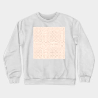 Pink Blush Circle Pattern Crewneck Sweatshirt